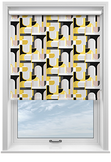 Archways, Yellow - Roller Blind